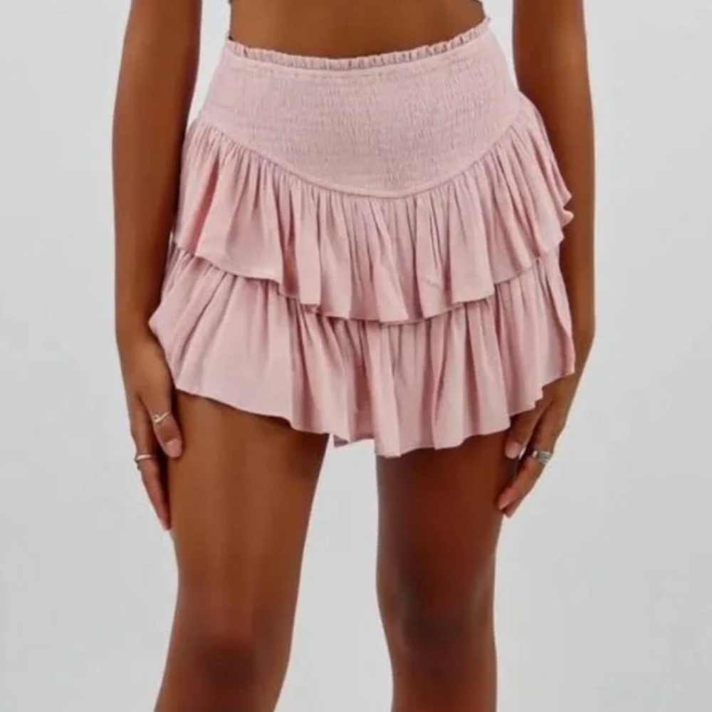 Mustard seed pink skirt